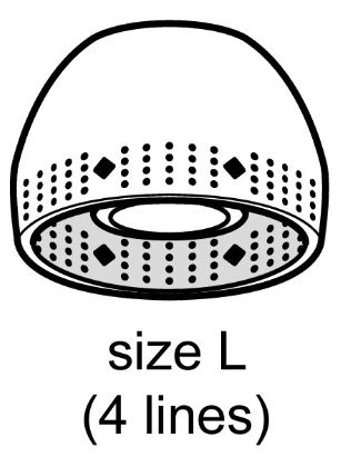 Headphone Ear Bud Tip Large Smoke (1pc) - 425605211