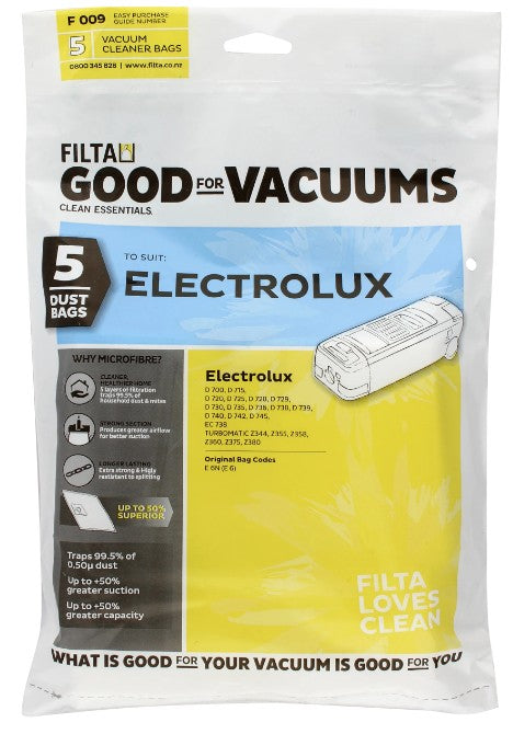 Vacuum Cleaner Bags 5 Pack (F009) - 51011