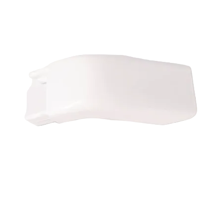 Oven Door Handle Endcap Curved White (1Pcs) - 572231