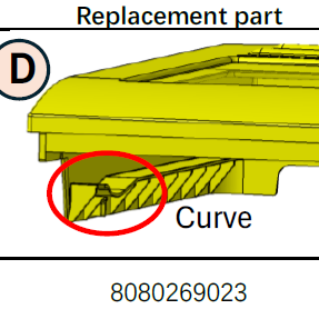 Fridge Veg Drawer Cover (New Design) - 8080269023
