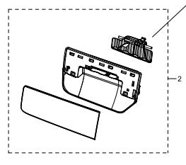 Washing Machine Detergent Drawer Front Panel - DC97-24265C