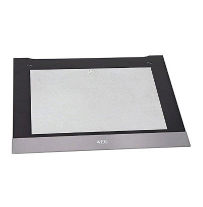 Oven Door Front Outer Glass Inox - 140037378043