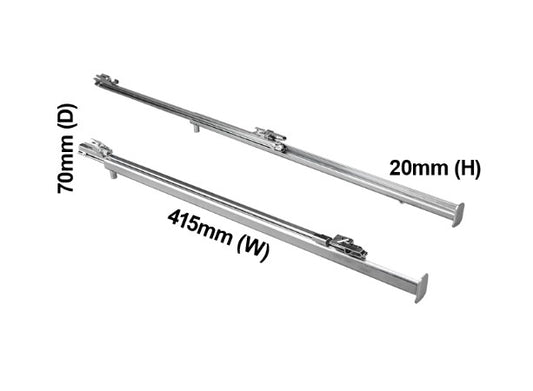 Oven Telescopic Slide Rail 1 Set - 140181583034