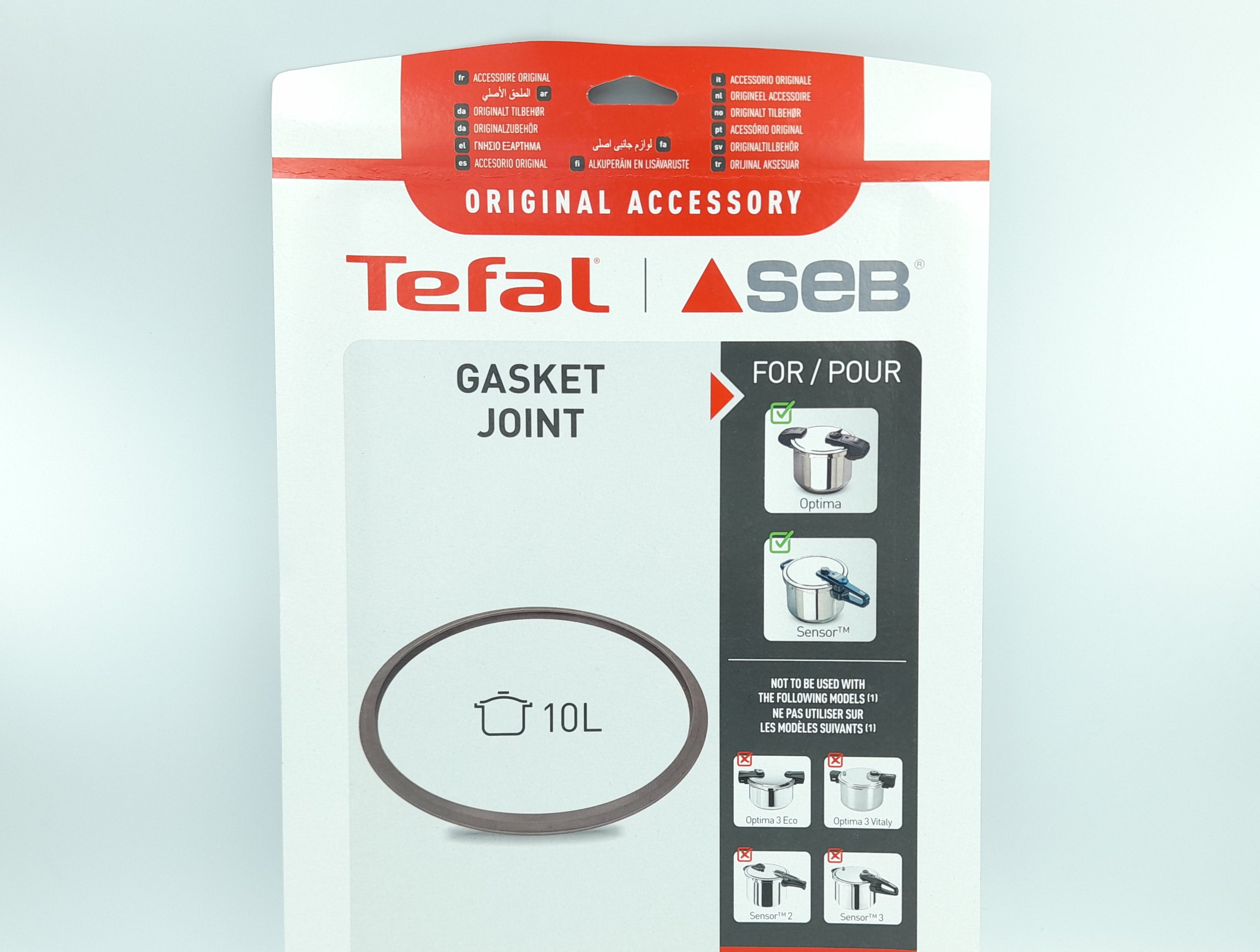 Tefal Pressure Cooker Gasket Seal 790364 – Fits 8L & 10L Optima And Sensor Models – Original Tefal Part