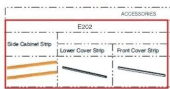 Dishwasher Cover Strip Accessory Kit - AAA74804722