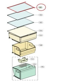 Fridge Shelf Assy - AHT75340001