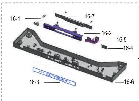 Fridge Top Cap Table- DA97-12997D