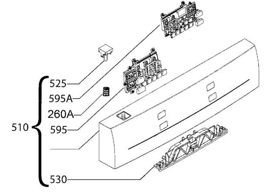 Dishwasher Control Panel - 8088483642
