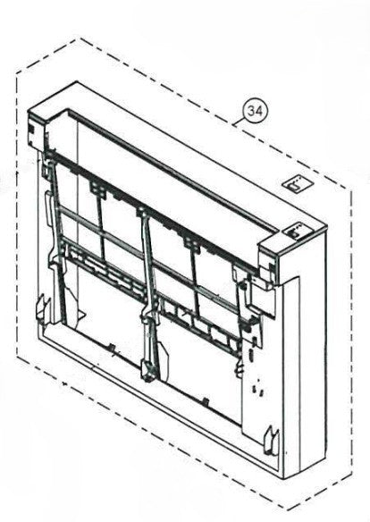Heat Pump Front Grille Complete - ACXE10C10220