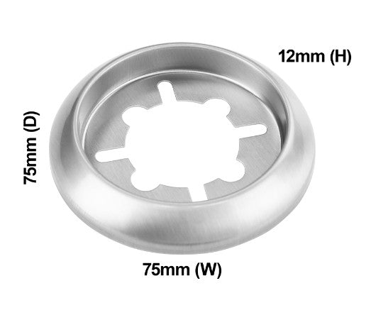 Barbecue Knob Bezel Brushed SS - 4055857306