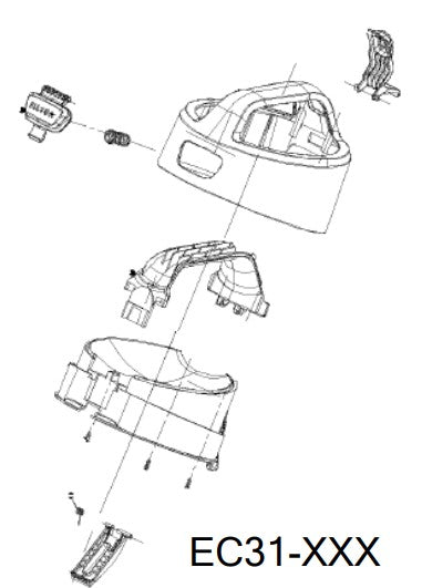 Vacuum Cleaner Dust Container Top Lid - 4055461760
