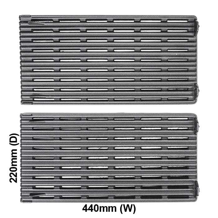 Barbecue Grill Plate Cast Iron 2 pce - 4055560629