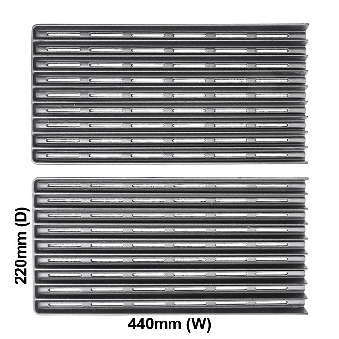 Barbecue Grill Plate Cast Iron 2 pce - 4055560629