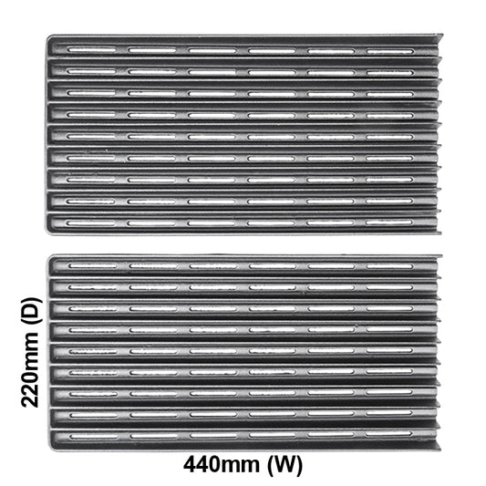 Barbecue Grill Plate Cast Iron 2 pce - 4055560629