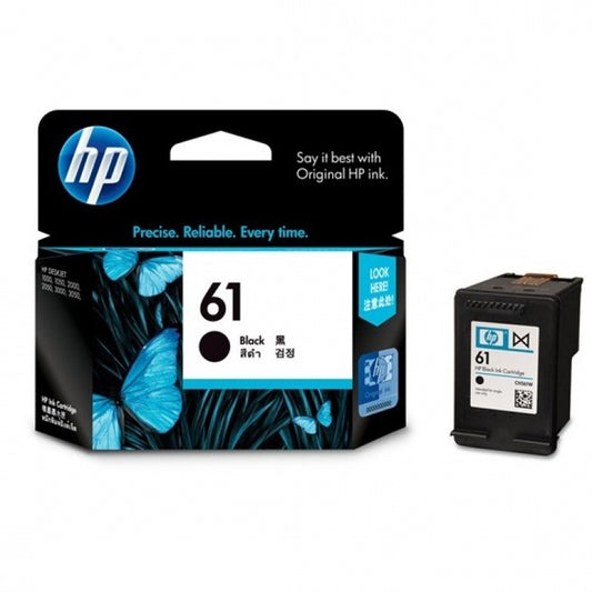 HP Printer 61 Black Ink Cartridge - CH561WA