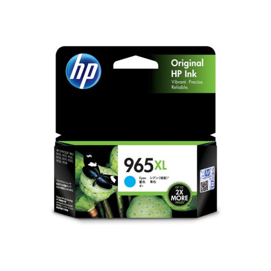 HP Printer 965XL Cyan Ink Cartridge - 3JA81AA