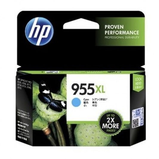 HP Printer 955XL Cyan High Yield Ink Cartridge - L0S63AA