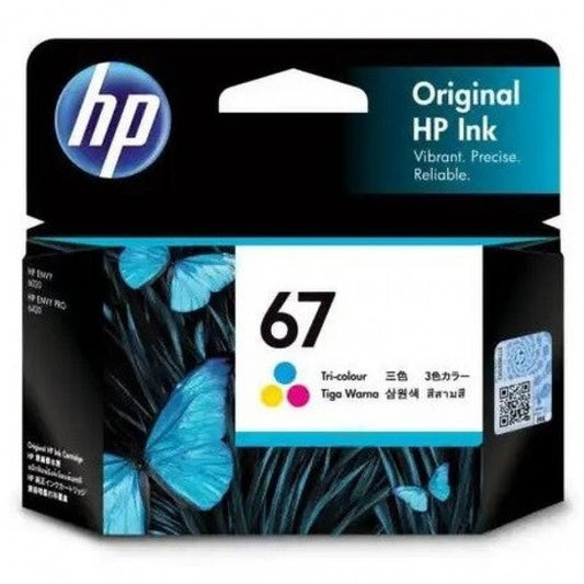 HP Printer 67 Tri-Colour Ink Cartridge - 3YM55AA