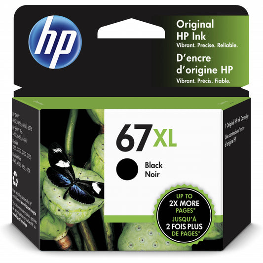 HP Printer 67XL Black Ink Cartridge - 3YM57AA