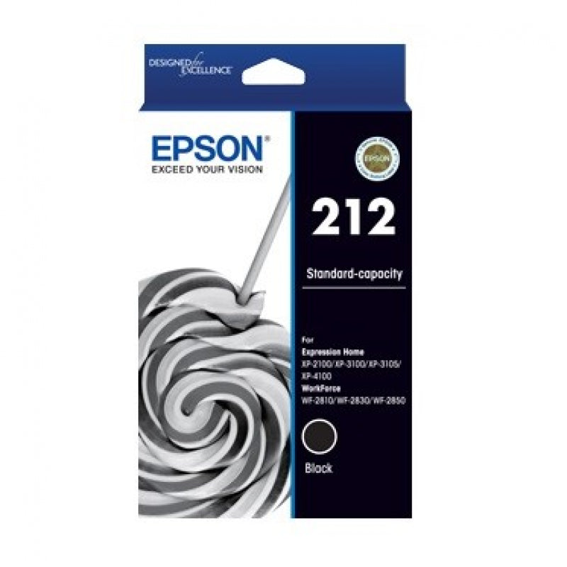 Epson Printer 212 Black Ink Cartridge - C13T02R192